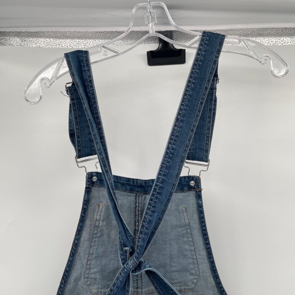 Dollhouse Womens Denim Short Overalls Blue Size 5 - Picture 6 of 9
